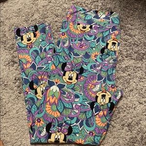 Lularoe HTF Disney Paisley Leggings Minnie TC